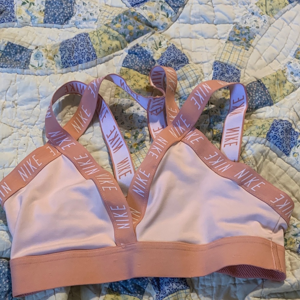 Nike Pink Multi-Strap Low-Impact Sports Bra